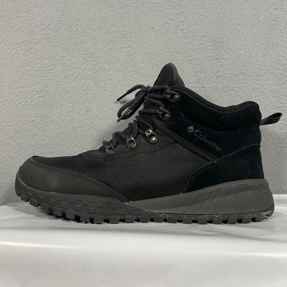 Columbia Flow Borough Low Hiking Boots Mens 9 Black Waterproof BM7744-010